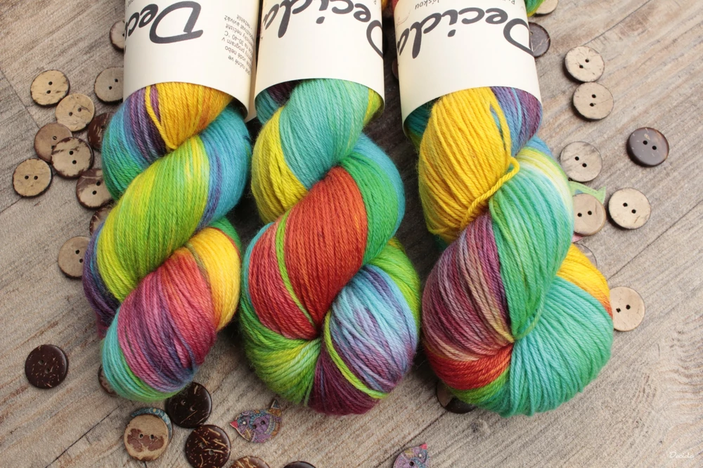 "Happy" - EXTRA Merino sw/polyamid 365m/100g