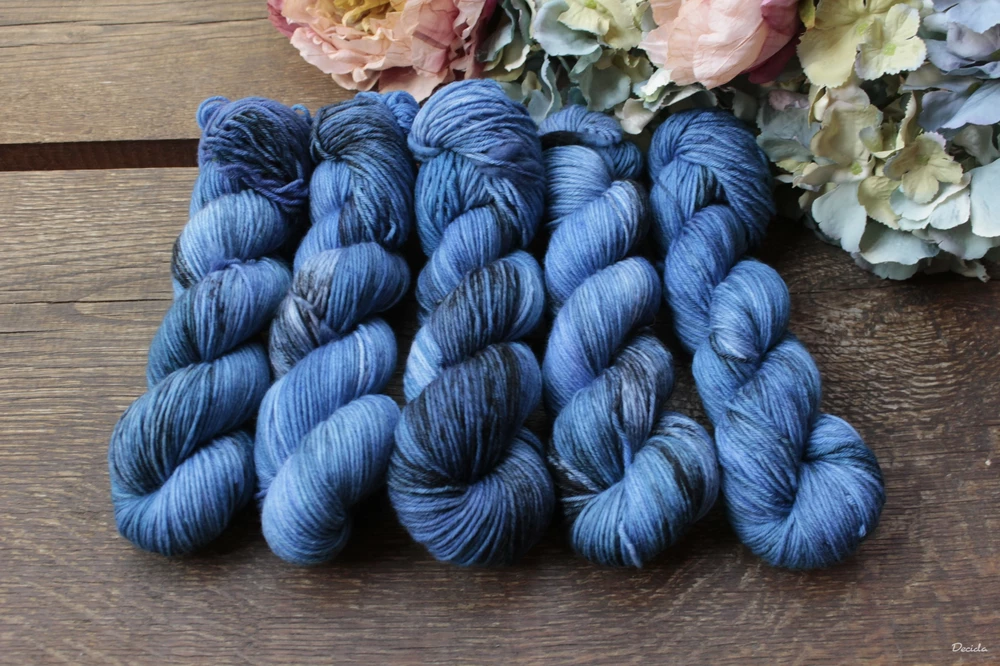 "Blue Night" - NOVINKA  Merino sw/polyamid 270m/100g
