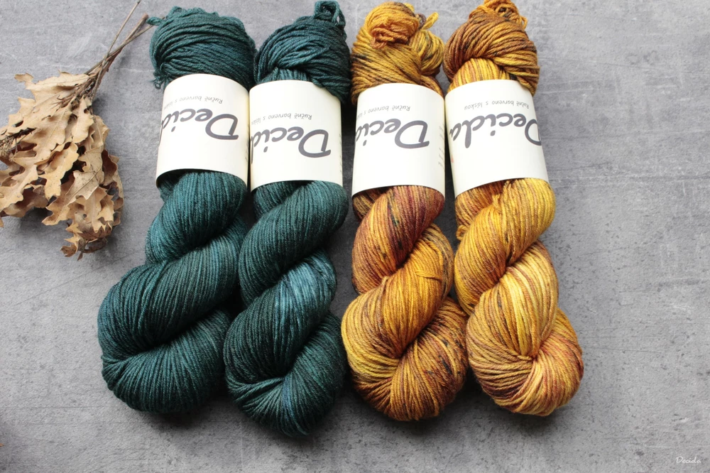 "Gold" Merino/hedvábí 4mm 