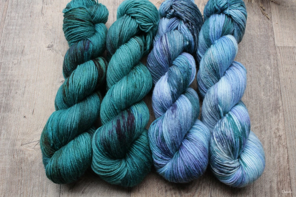 "Teal" - NOVINKA  Merino sw/polyamid 270m/100g