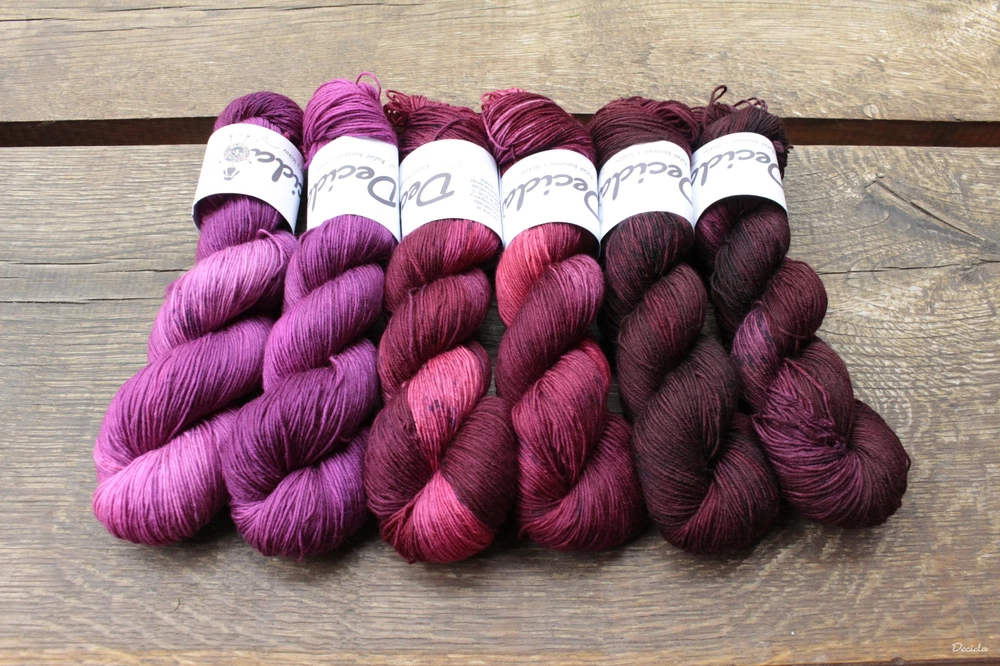 "Warm Burgundy" -  extra MERINO se sw 3mm