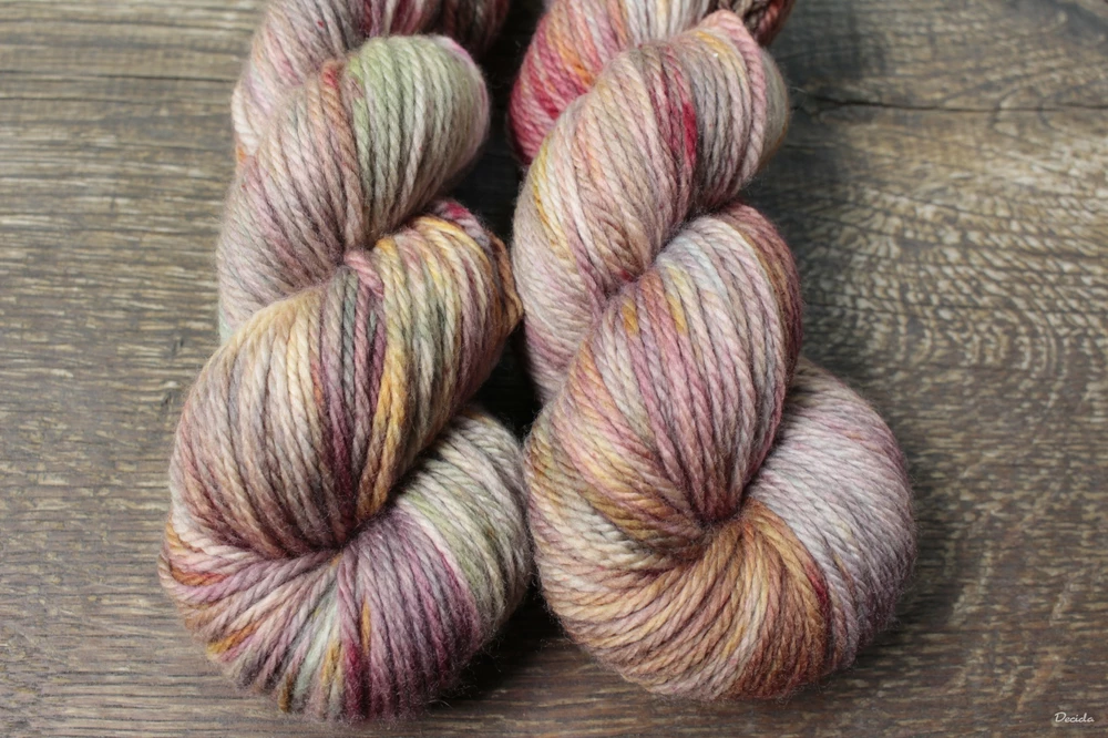 "Little Mahogany" - merino/kašmír/nylon ARAN 166m/100g