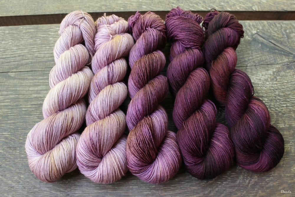 Fade set "Burgundy 2" -  extra MERINO se sw 3mm