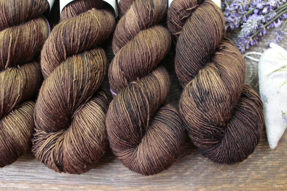 "Hnědý fade" - Single MERINO 366m