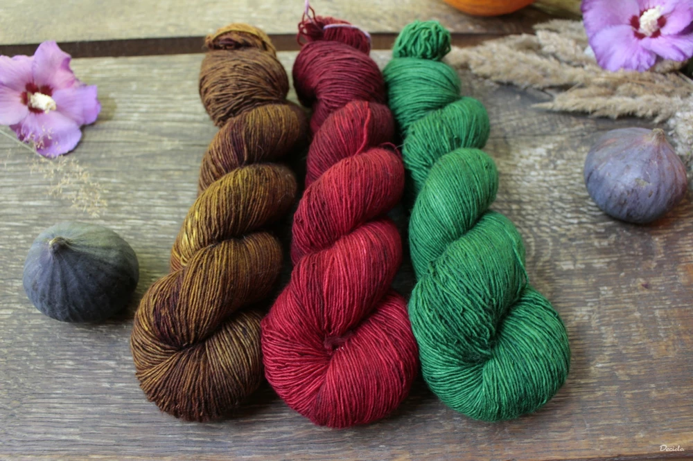"Red fire" - Single MERINO 366m