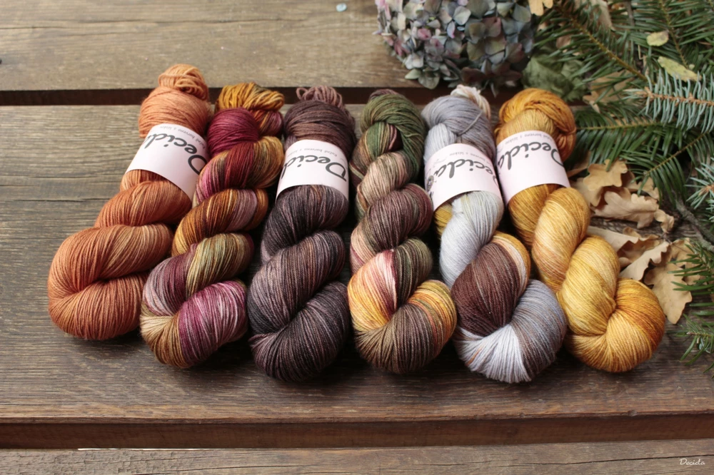 "Podzimní les" - EXTRA Merino sw/polyamid 365m/100g