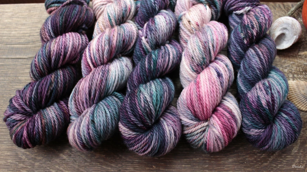 "Violet Manila" Chunky merino sw 100m/100g