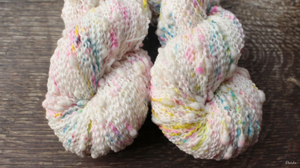 "Snow marshmallow" - efektní merino SLUB