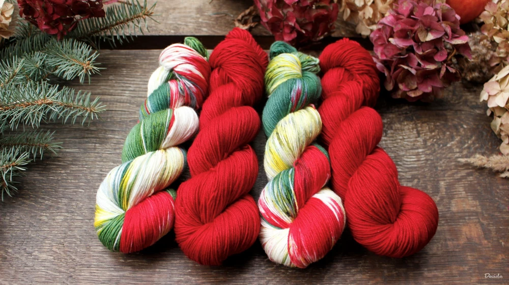 "Red" - EXTRA Merino sw/polyamid 365m/100g