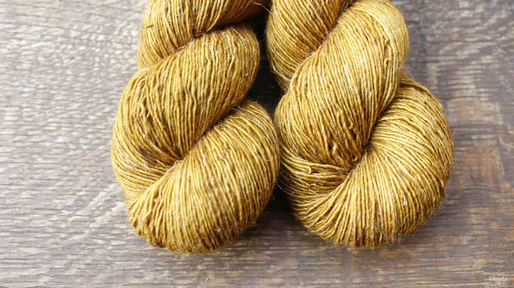 "Medová hořčice" -  Single 90% Merino/10% Len 366m