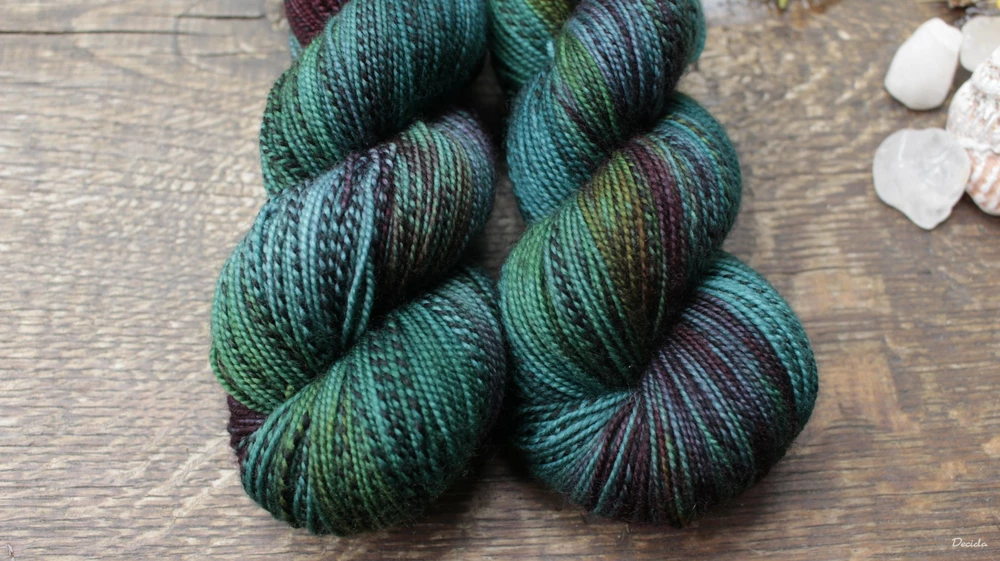 "Tmavý les" - ZEBRA Merino sw/nylon 365m/100g