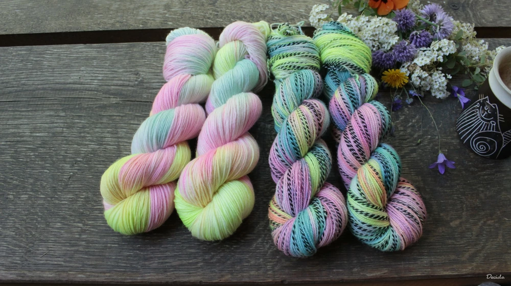 "Zářivka" - ZEBRA Merino sw/nylon 365m/100g