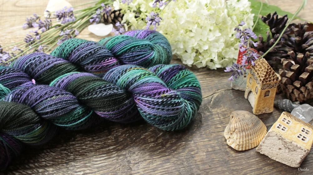 "Peacock" - ZEBRA Merino sw/nylon 365m/100g