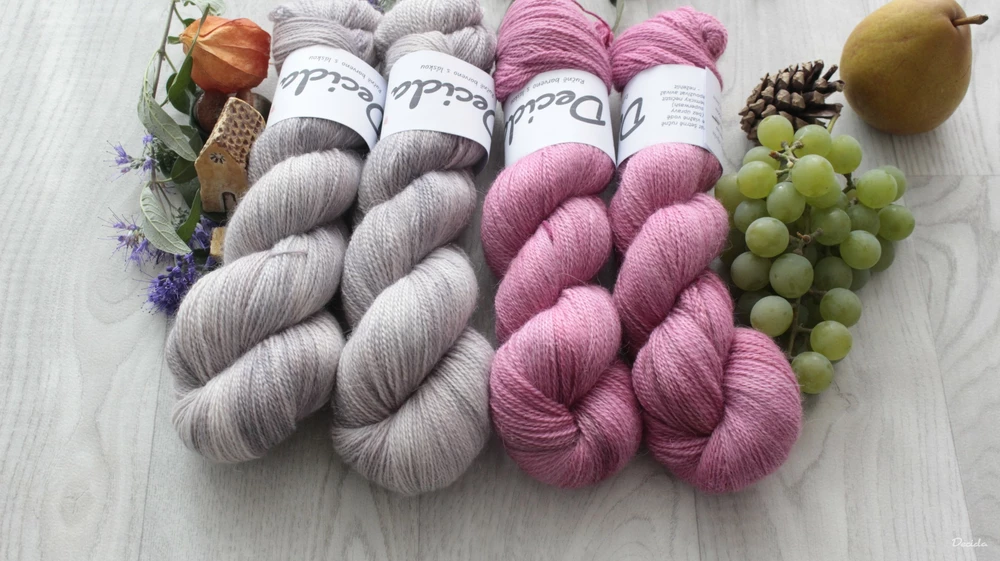 "Zapudrovaná šedá"- 50% merino/50% alpaka 500m