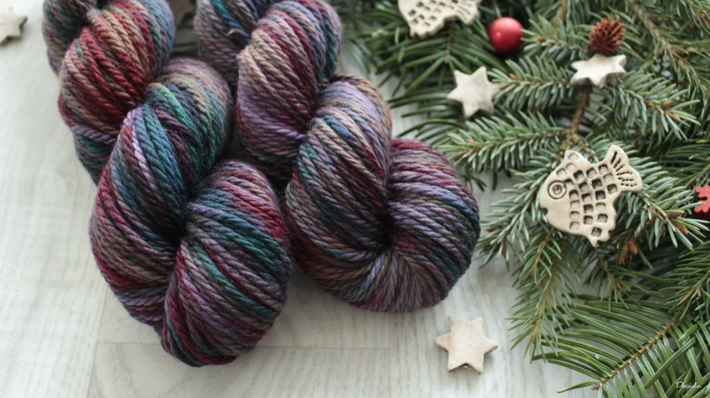 "Fragments" Chunky merino sw 100m/100g