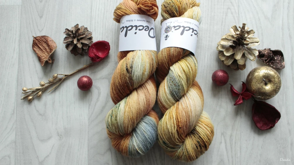 "Autumn sunrise" - EXTRA Merino sw/polyamid 365m/100g