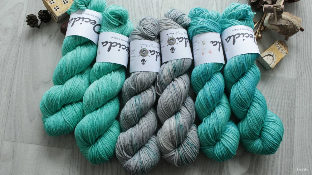 "Mint" Merino/hedvábí 4mm 