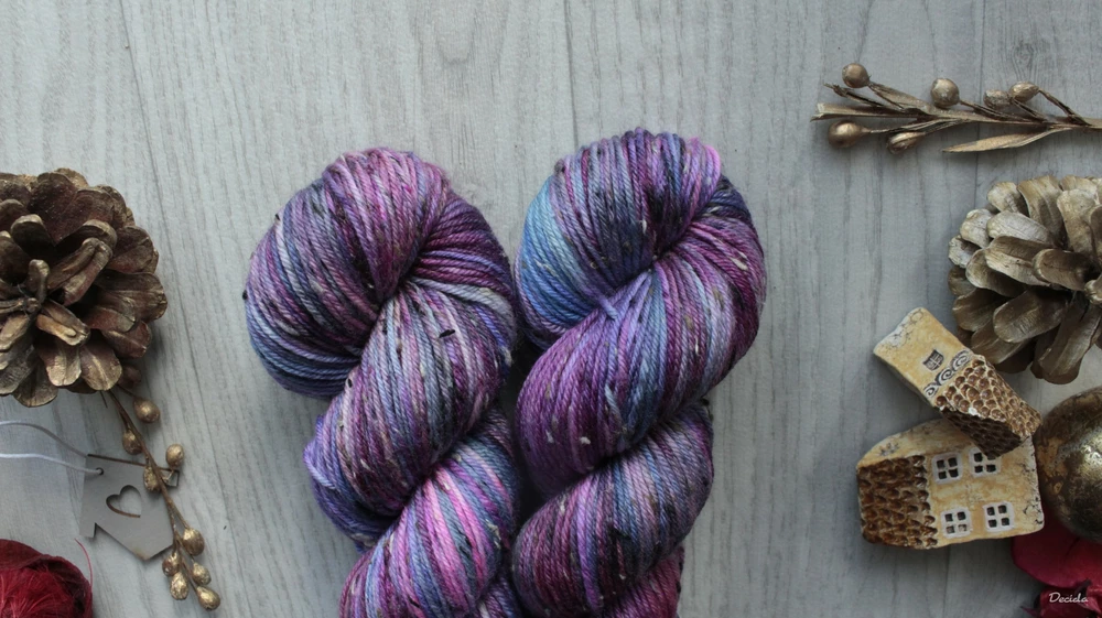 "NovaGalaxie" Donegal DK -  85% merino a 15% donegal nopky