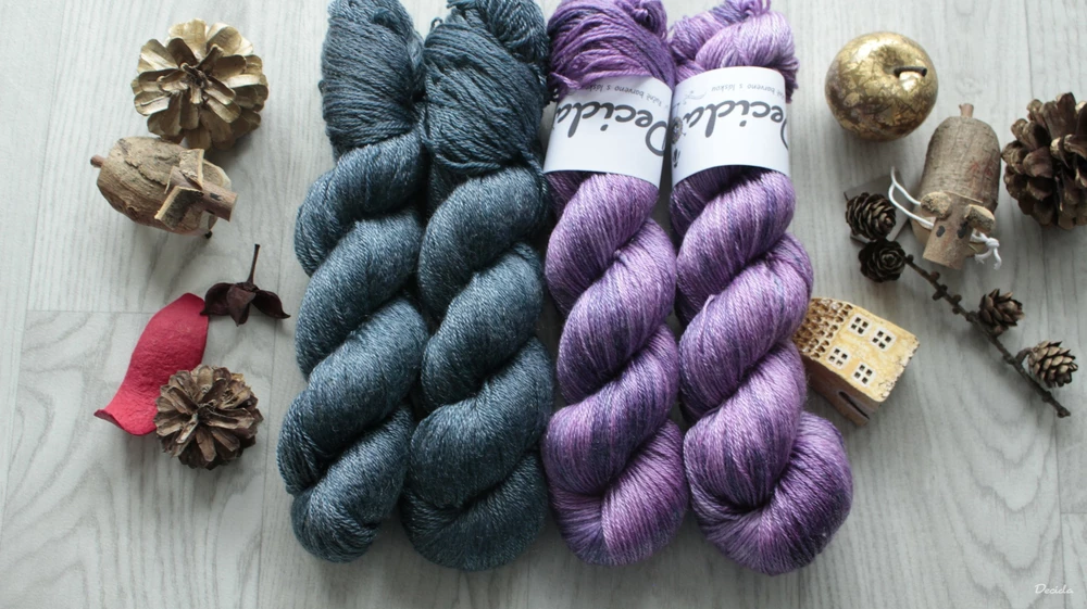 "Dark blue" Merino/tencel 333m