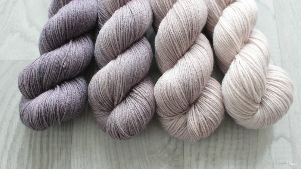 Fade set "Perla" 400g - 80%merino/20%bambus