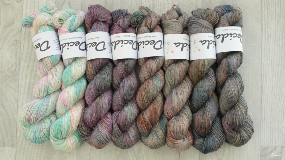 "Soft Bubble"- 50% Alpaca/25% Hedvábí/25% len 400m