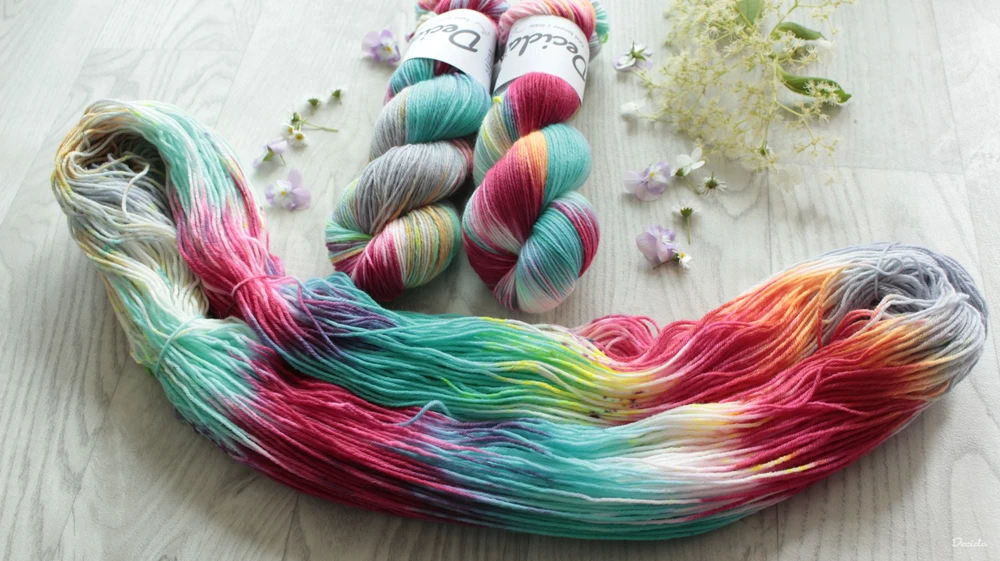 "Beach party" - EXTRA Merino sw/polyamid 365m/100g