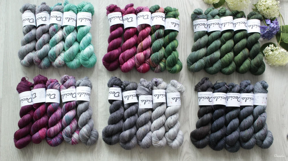 Fade set "Crystals" -  500g Single MERINO 366m