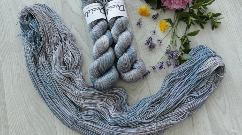"Grey Light" - merino/hedvábí 50/50 400m