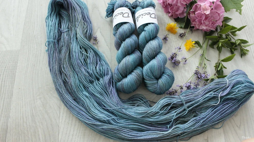 "Marine" - merino/hedvábí 50/50 400m
