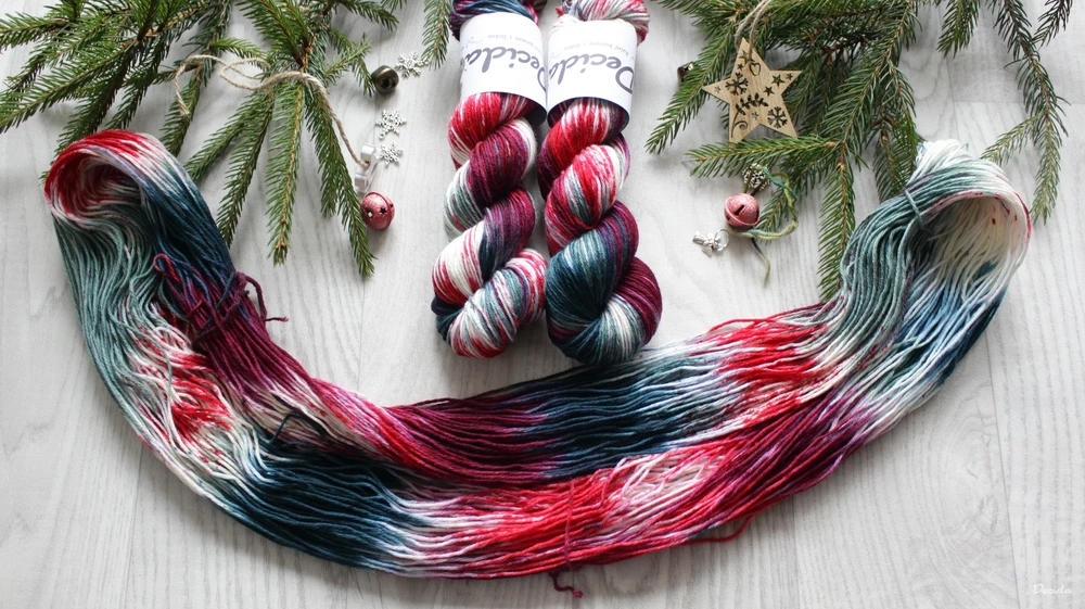 "Vánoční girlanda" - extra MERINO se sw 4mm