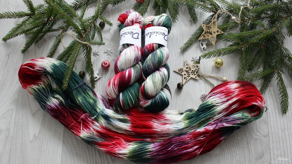 "Vánoční girlanda - EXTRA Merino sw/polyamid 365m/100g