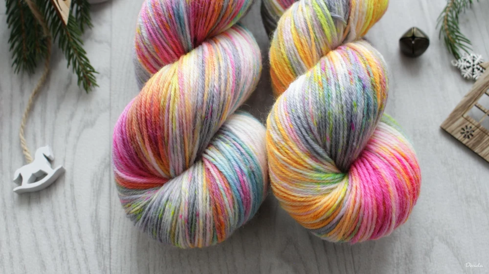 "Neon balm 3" - EXTRA Merino sw/polyamid 365m/100g