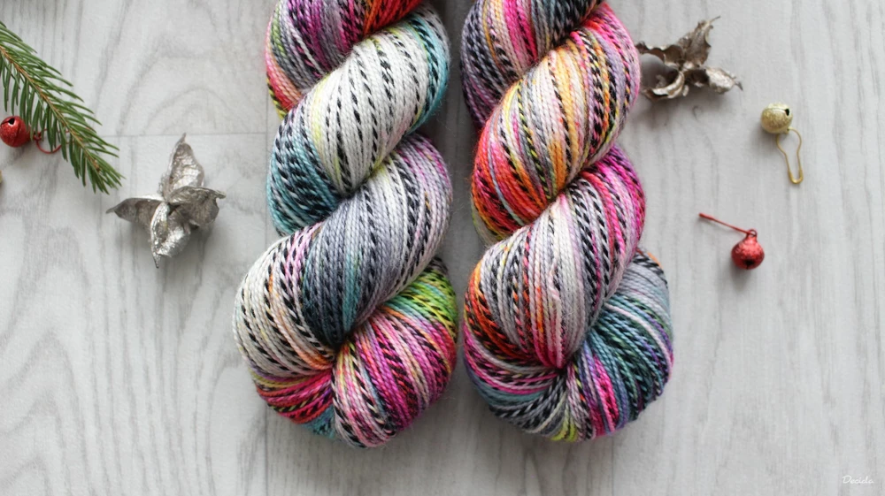 "Hot Neon Balm" - ZEBRA Merino sw/nylon 400m/100g