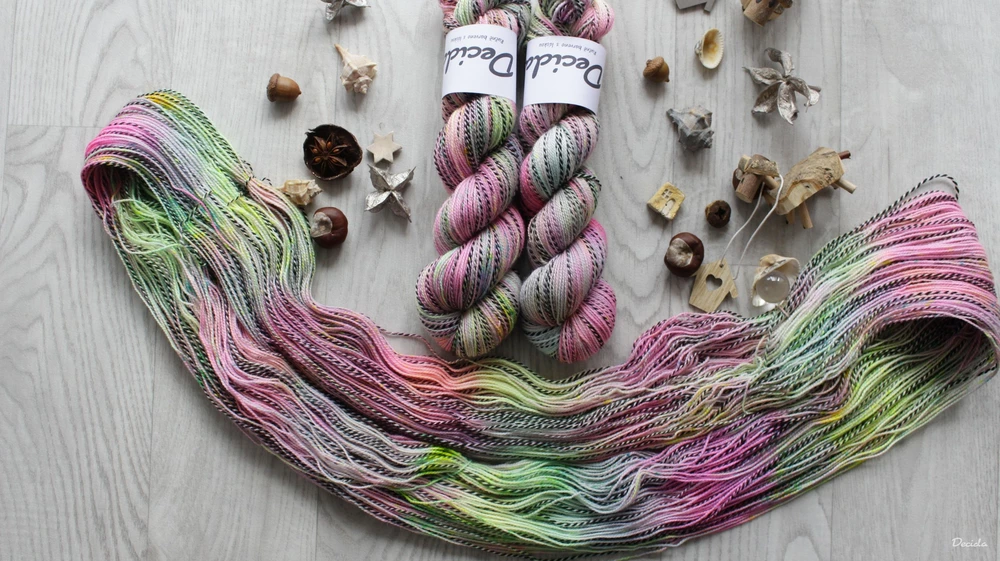 "Jarní kvítky" - ZEBRA Merino sw/nylon 400m/100g