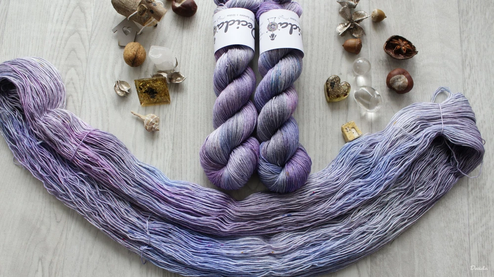 "Clair de lune" Merino/hedvábí 3mm
