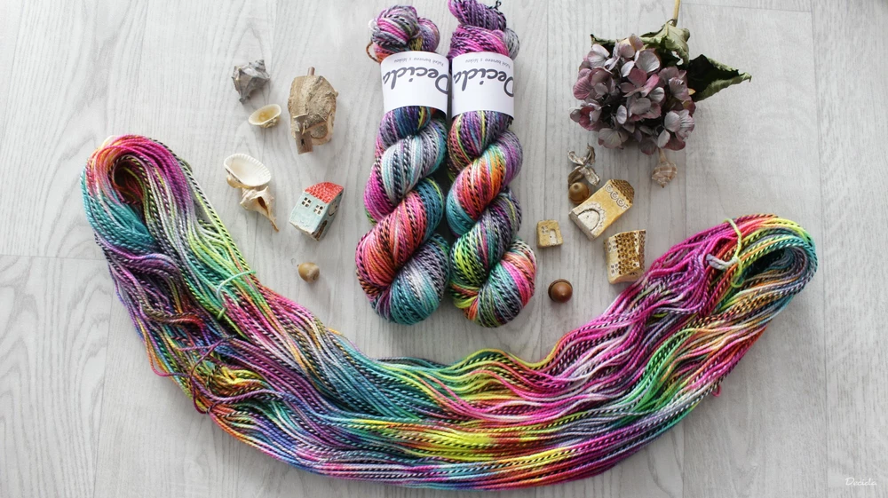 "Neon balm" - ZEBRA Merino sw/nylon 225m/100g