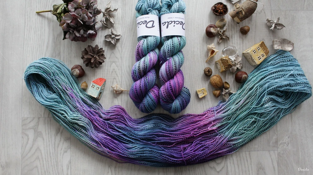 "Afterglow" - ZEBRA Merino sw/nylon 400m/100g