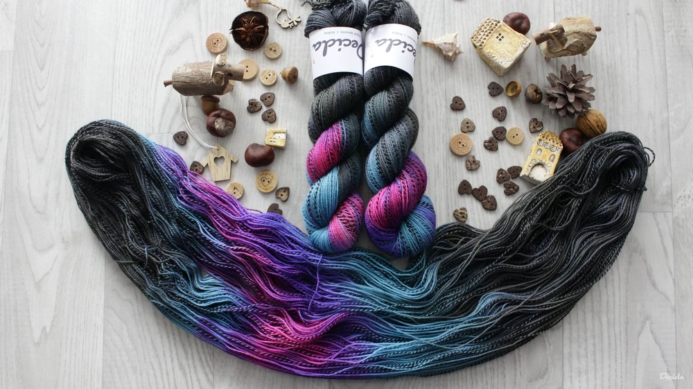 "Galaxi 2" - ZEBRA Merino sw/nylon 400m/100g