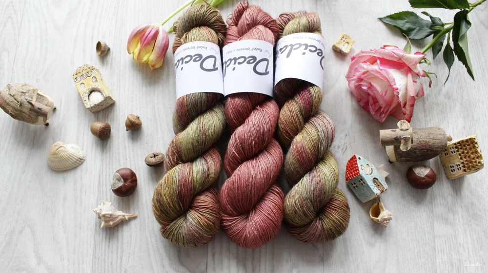 "Lost" 120g -  65%merino 20%hedvábí a 15% yak