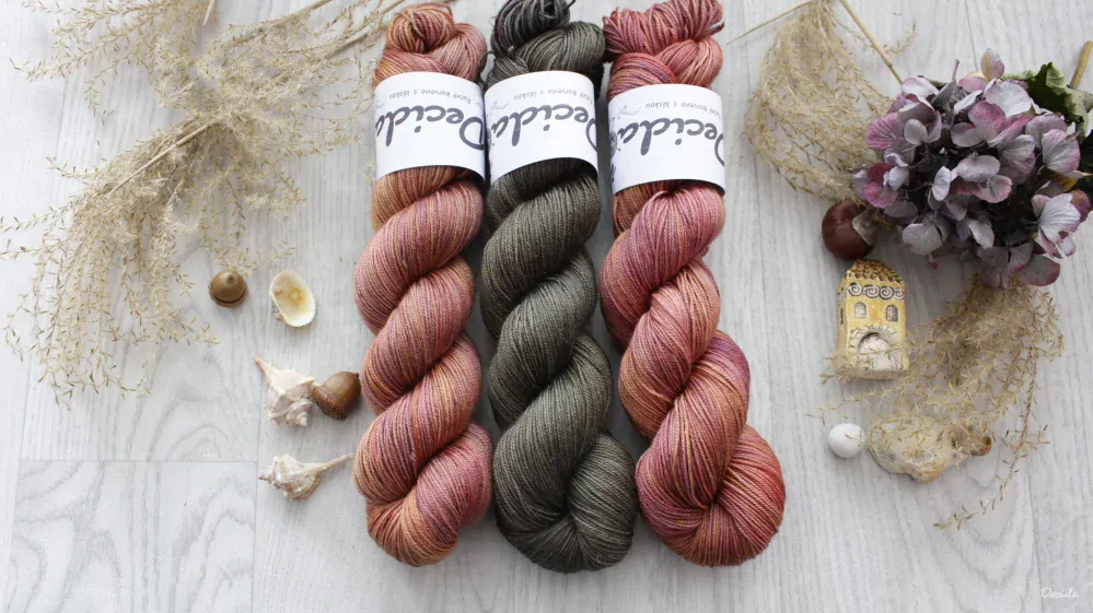"Cihla k cihle" - 70%merino/10%kašmír/20%hedvábí 400m