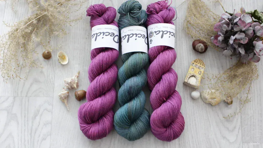 "Raspberry" - 70%merino/10%kašmír/20%hedvábí 400m