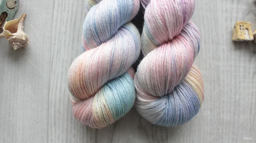"Pastel Dream" - merino sw/hedvábí 50/50 400m