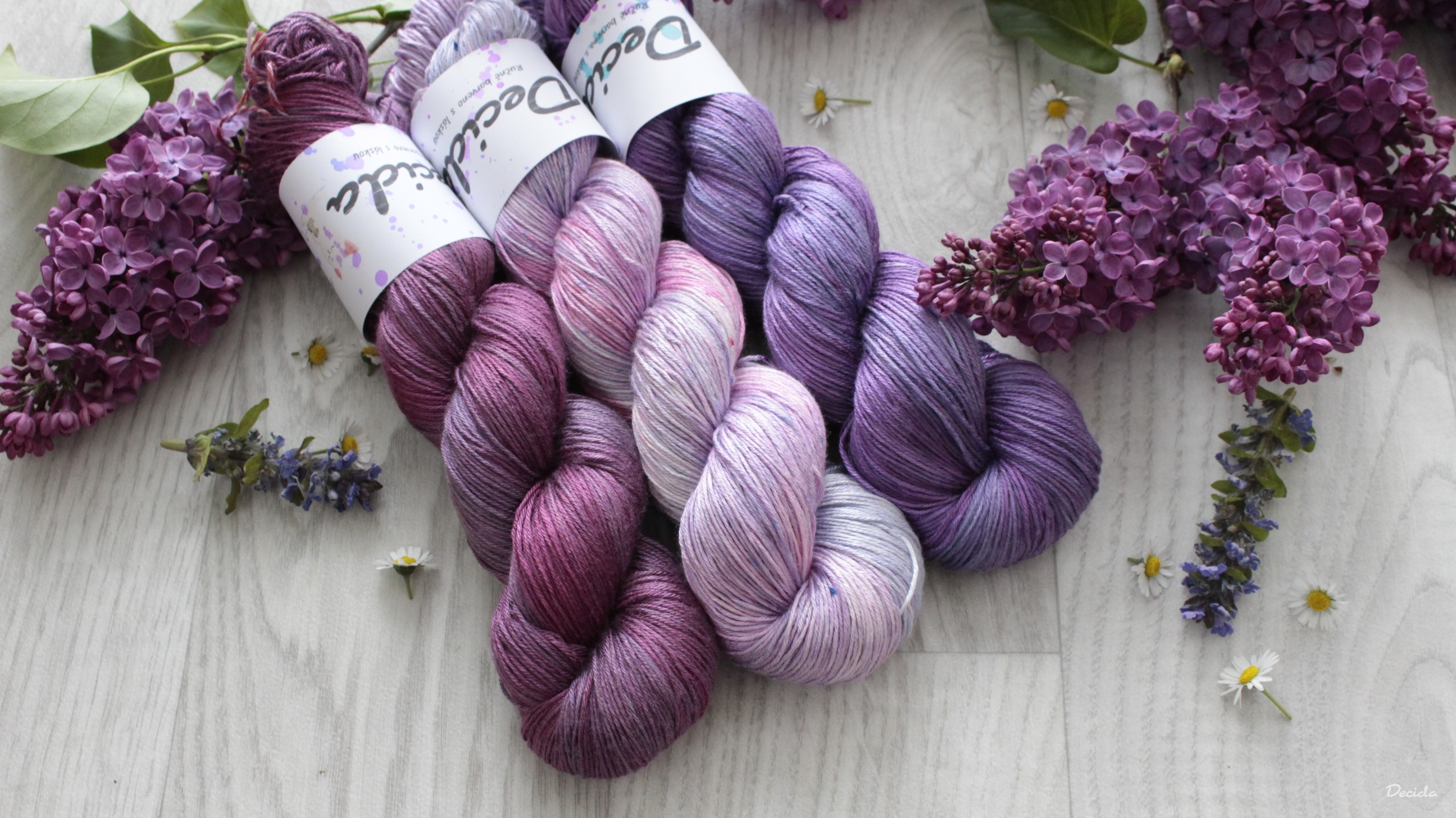 "Orchid" 100% pravé hedvábí 400m