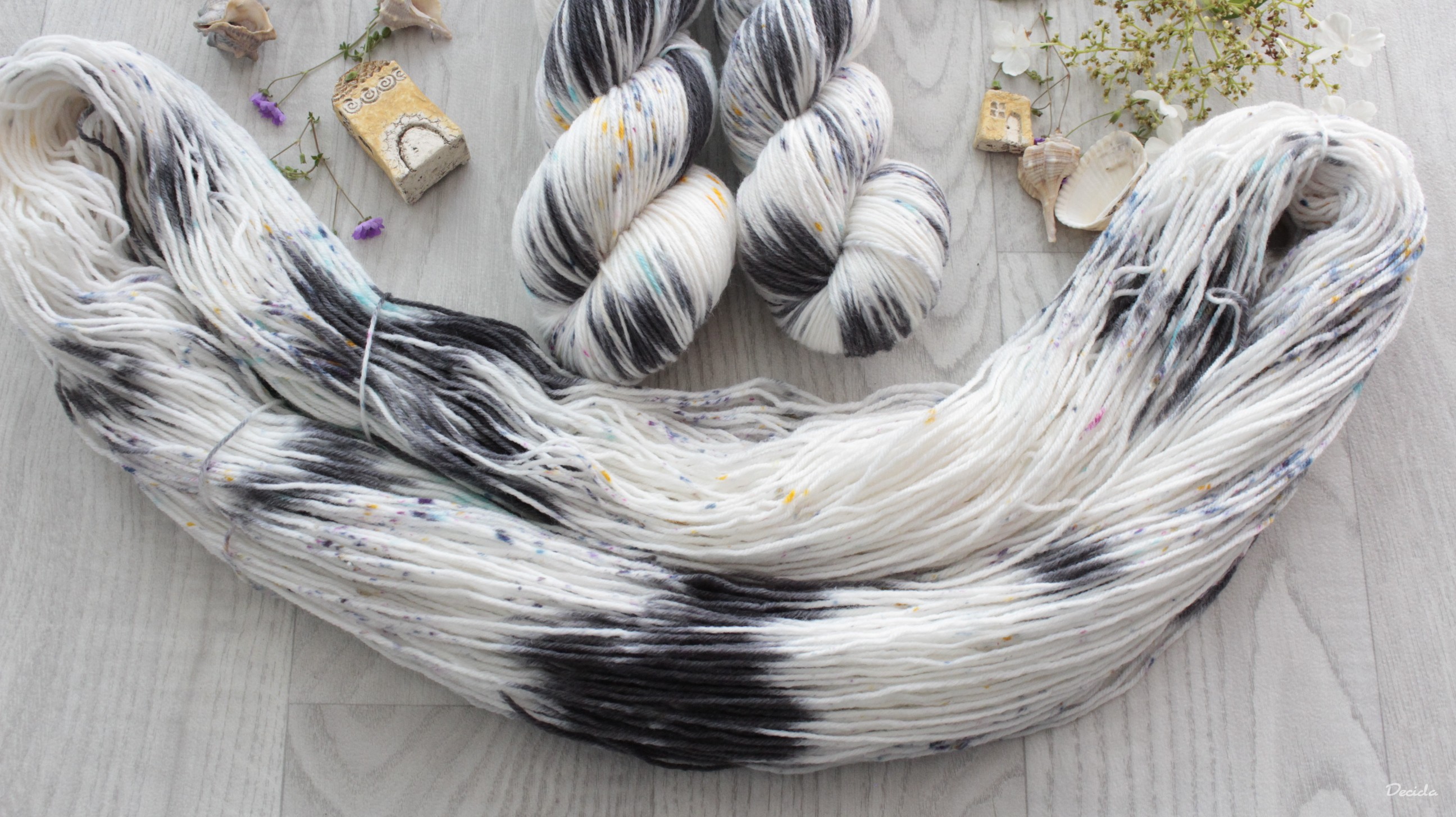 "Branco" - EXTRA Merino sw/polyamid 365m/100g