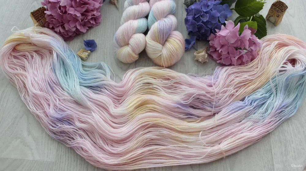 "Pastelky" Merino/tencel 333m