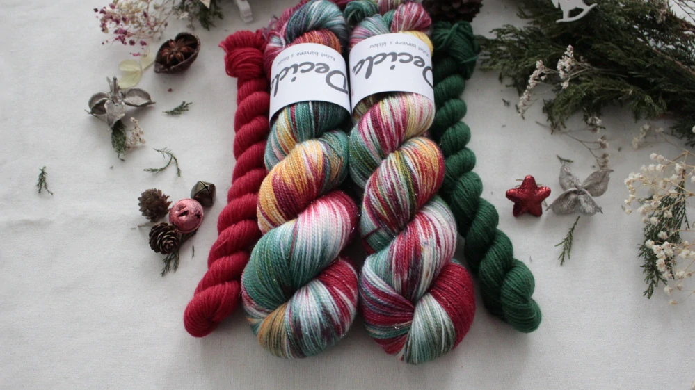 "Vida Maravilha" - 100g Merino sw/Nylon/Zlatá stellina 400m