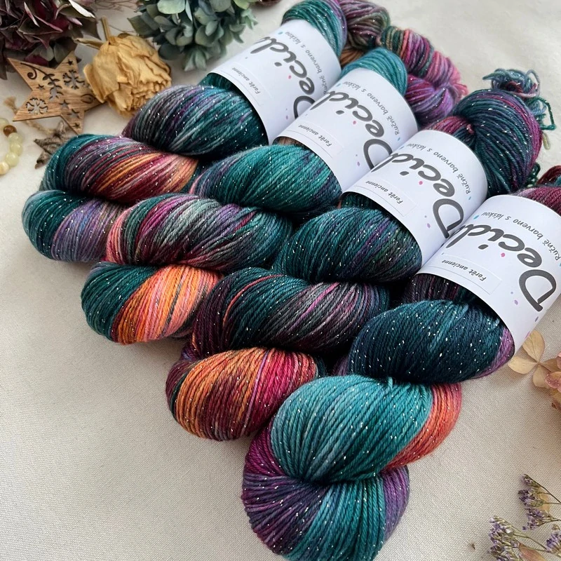 "Forêt ancienne" - EXTRA Merino sw/polyamid/Lurex 400m/100g