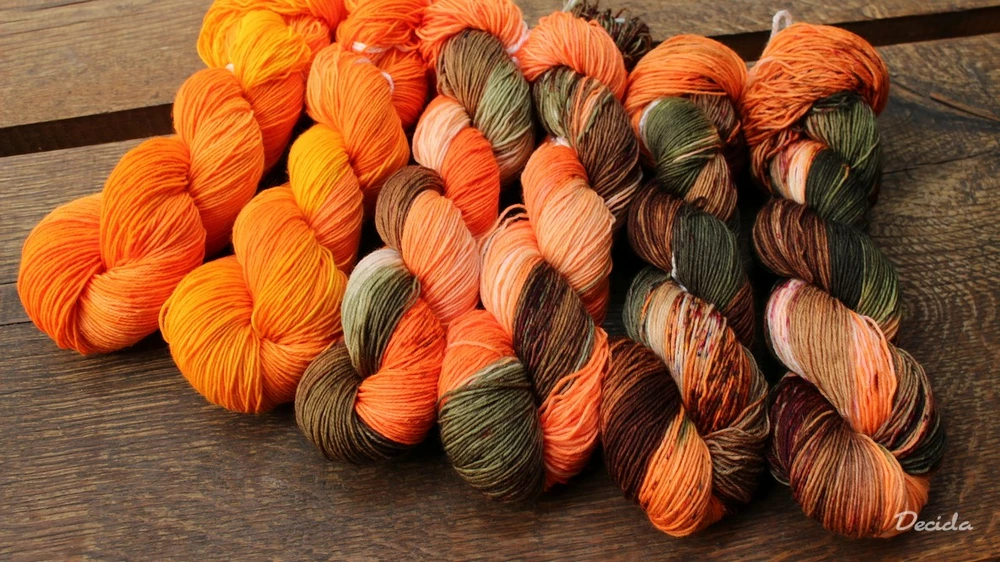 "Šťavnatá mandarinka" extra MERINO se sw 3mm