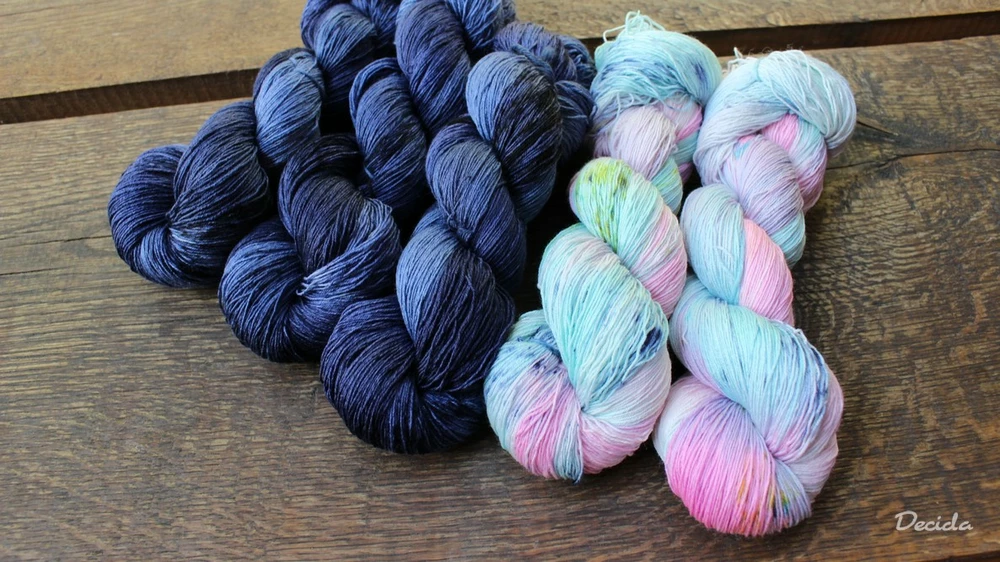 "Navy"  Merino/hedvábí 2mm
