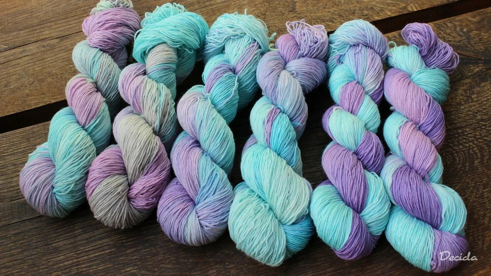 "Pomněnky - tmavší"  extra MERINO se sw 3mm